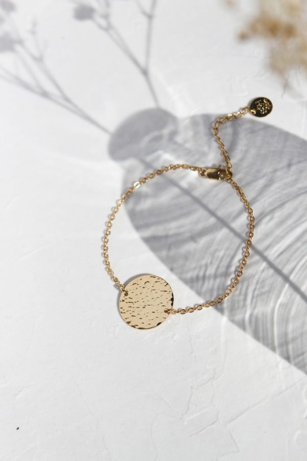 BRACELET MEDAILLE MARTELEE