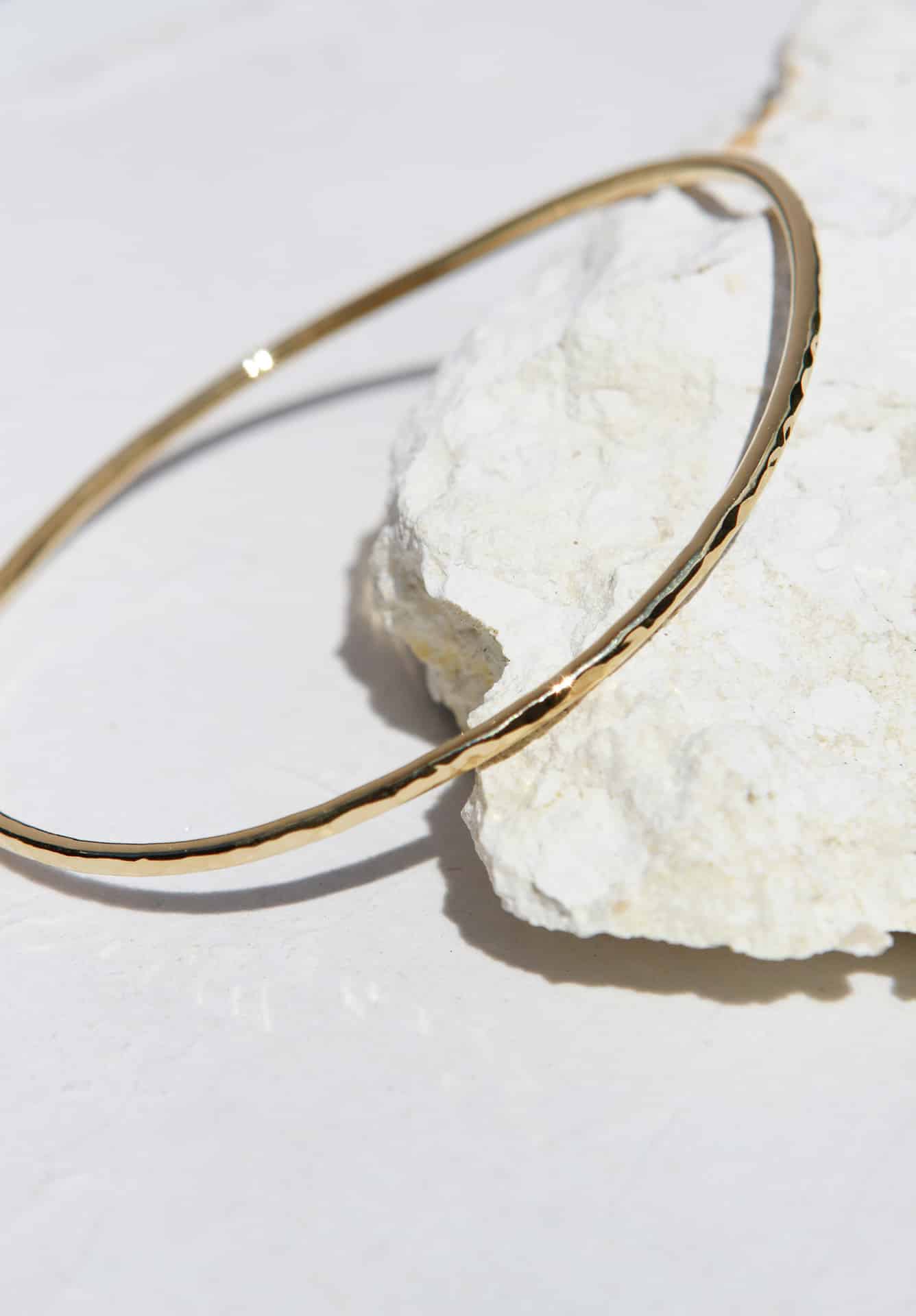 JONC MARTELÉ bracelet martelé bijoux faits main créatrice de bijoux made in France