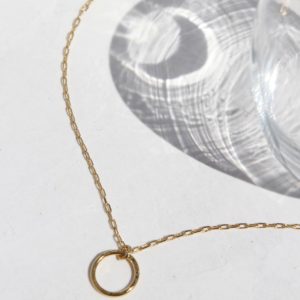 créateur bijoux français collier anneau martelé