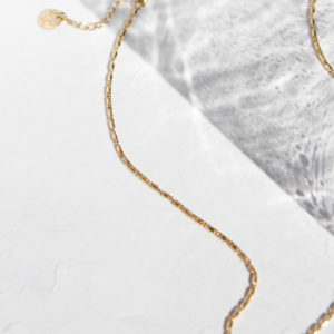 collier fin collier maille grain de riz créateur bijoux français