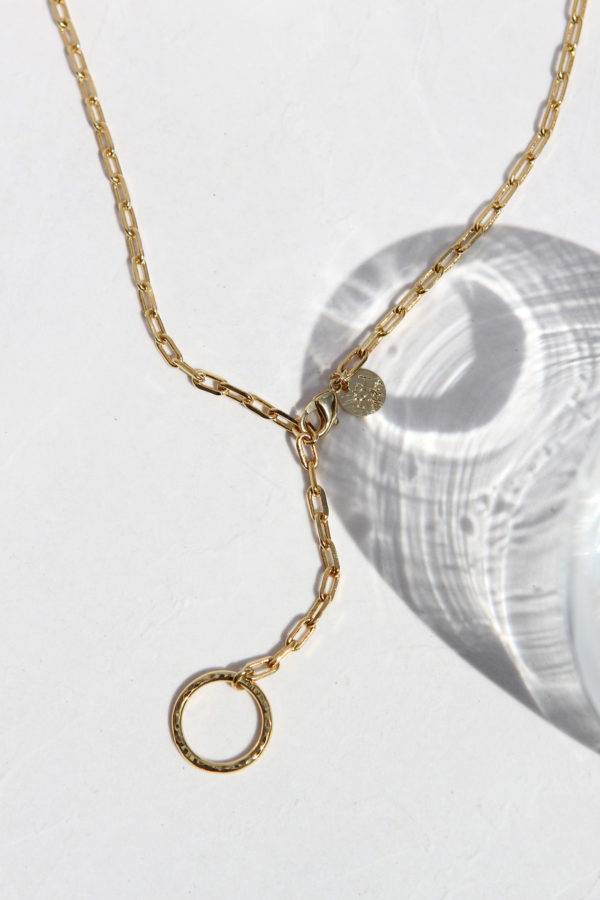 créateur bijoux français collier anneau martelé