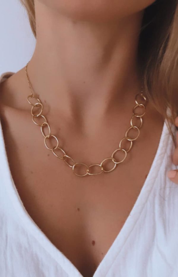 collier grosse maille créateur bijoux français