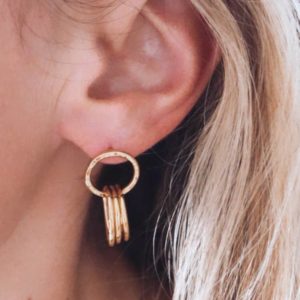 boucles d'oreilles minimalistes bijoux faits main fabrication française