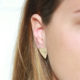 boucles d'oreilles coeur bijoux martelés créatrice bijoux France bijoux faits main